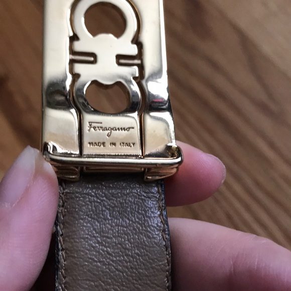 Vintage Designer Leather Classic accessory Gold buckle waist belt chocolate 🍫 - Picture 12 of 15